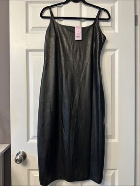 Classic Black Slip Dress with Thin Straps